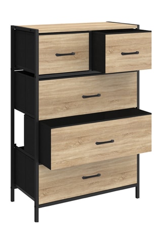 Cómoda de 5 cajones Iris - 60 x 30 x 90 cm