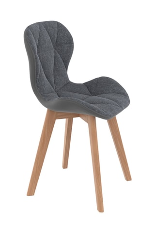 2 sillas de madera y caucho Gladys - 50 x 48 x 79 cm