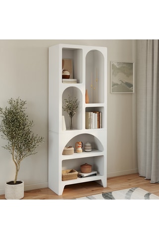 Estantería Organique 6 compartimentos blanco 160 cm