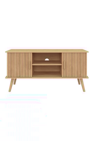 Mueble de TV de 2 puertas Faustine - 110 x 54 x 40 cm