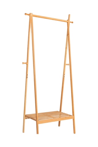 Perchero plegable de bambú Maya - 60/73 x 160 x 42