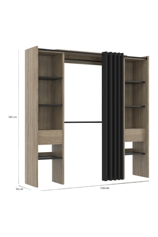 Vestidor extensible - 120/180 x 50 x 180 cm