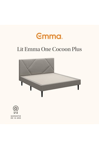 Ensemble lit Cocoon Plus Emma + Tête de lit - Gris