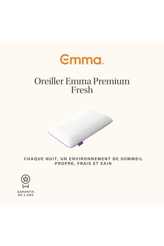 2 oreillers Premium Fresh Emma - 2,26 kg - Blanc