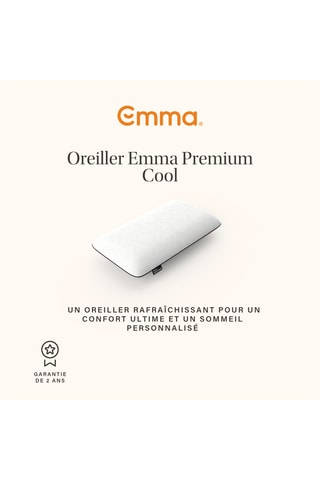 2 oreillers Premium Cool Emma - 2,62 kg - Blanc