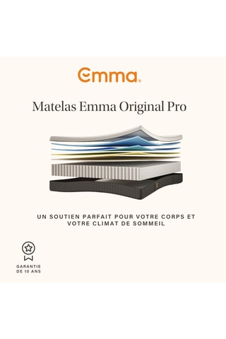 Matelas Original Pro et protège-matelas Imperméable Emma