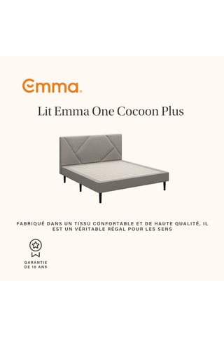 Matelas Original Lite, lit One Cocoon Plus et 2 oreillers Original Confort Thermorégulant Emma