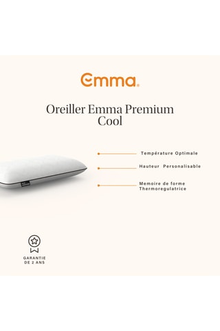 Matelas Original Lite, lit One Cocoon Plus et 2 oreillers Original Confort Thermorégulant Emma