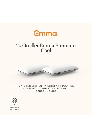Matelas Original Lite, lit One Cocoon Plus et 2 oreillers Original Adapt Thermorégulant Emma