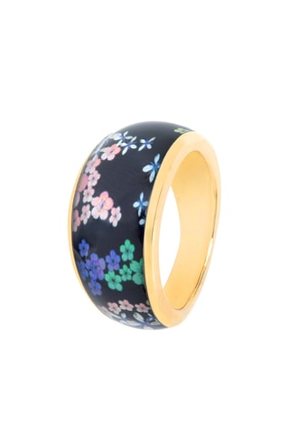 Anillo Flowers Galaxy - Dorado