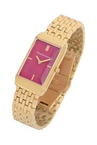 Reloj de cuarzo de acero Signature - Dorado y rosa