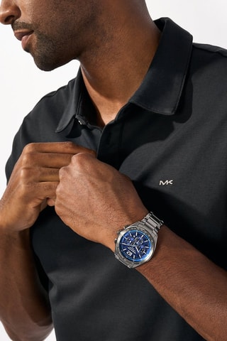 Orologio al quarzo in acciaio inossidabile - Tachimetro - Grigio