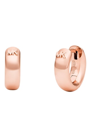 Orecchini a cerchio - Argento placcato oro rosa