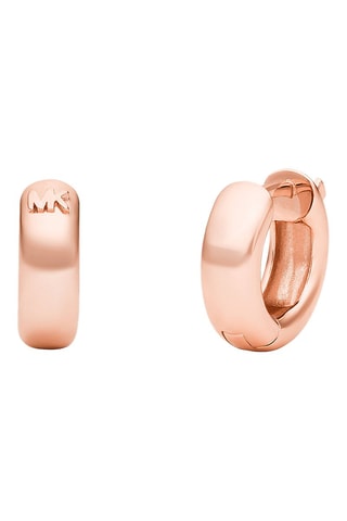 Orecchini a cerchio - Argento placcato oro rosa