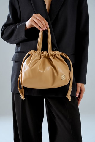 Borsa a mano Ferrara - Cammello