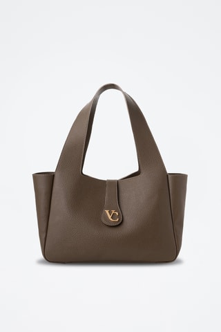 Borsa a spalla L'Aquila - Taupe