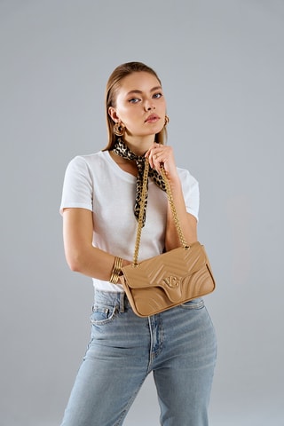 Borsa a spalla Lucca - Cammello