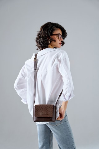 Borsa a tracolla Matera - Marrone