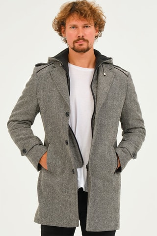 Manteau en laine - Gris