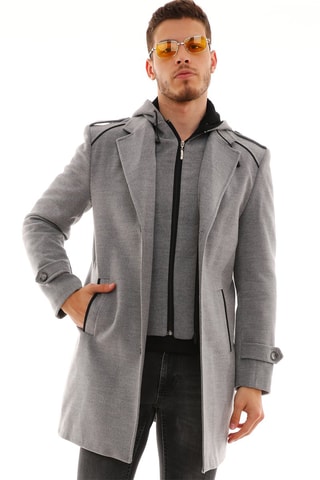 Manteau en laine - Gris