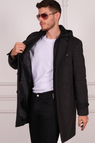 Manteau en laine - Noir
