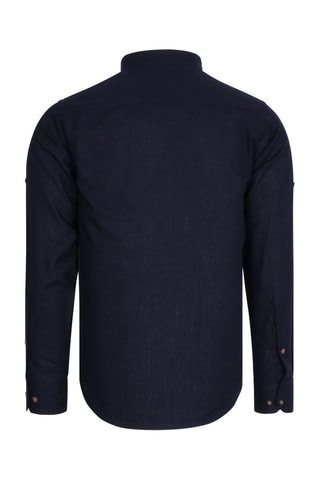 Overhemd - Blauw en bruin