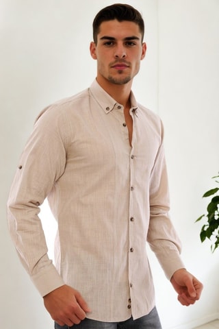 Overhemd - Beige