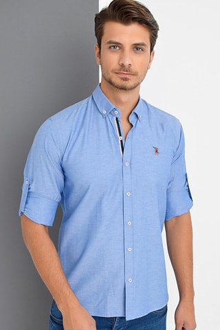 Overhemd - Rood en blauw