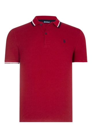 Polo - Wit, zwart en rood