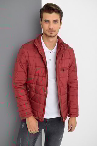 Gewatteerde Jas - Rood