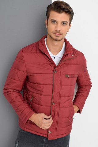 Gewatteerde Jas - Rood