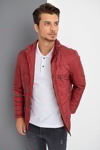 Gewatteerde Jas - Rood