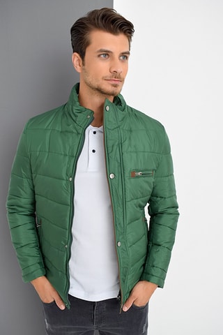 Gewatteerde Jas - Groen