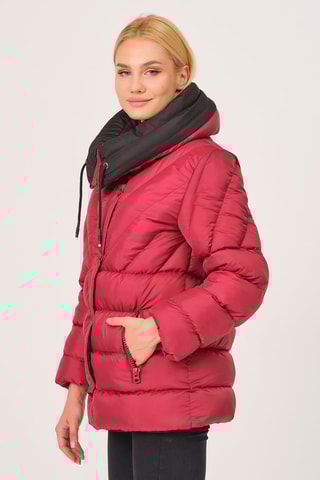 Gewatteerde Jas - Rood