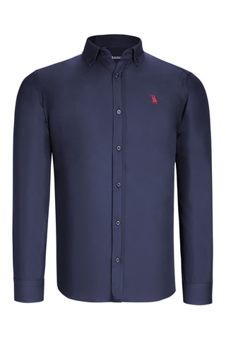 3 Overhemden - Wit, zwart en blauw