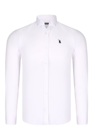 3 Overhemden - Wit, zwart en blauw