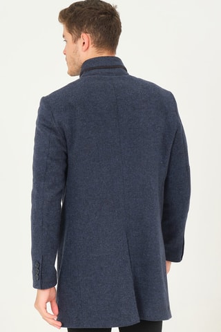 Manteau en laine - Bleu