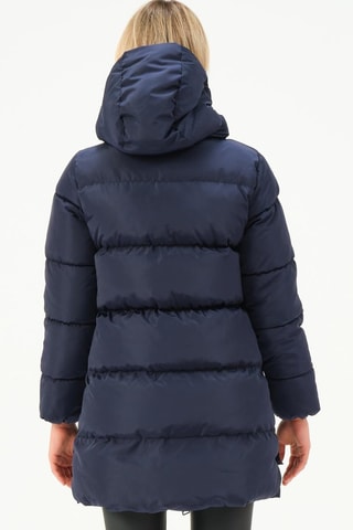 Gewatteerde Jas met Capuchon - Blauw