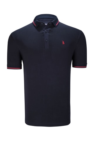2 Polo's - Wit, rood en blauw