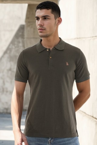 Polo - Beige en groen