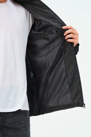 Gewatteerde Jas met Capuchon - Zwart