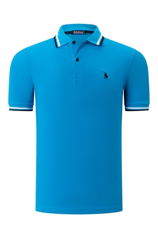 2 Polo’s - Wit, rood en blauw