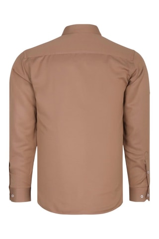 Overhemd - Wit, rood en bruin