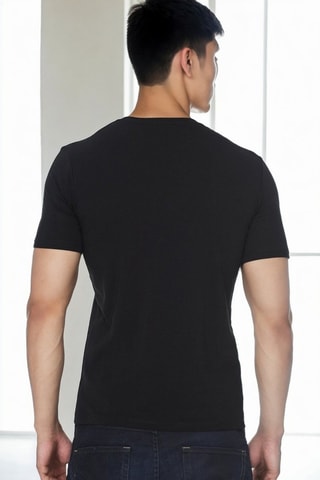 T-shirt - Zwart en bruin