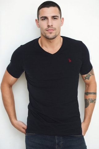 T-shirt - Wit en blauw