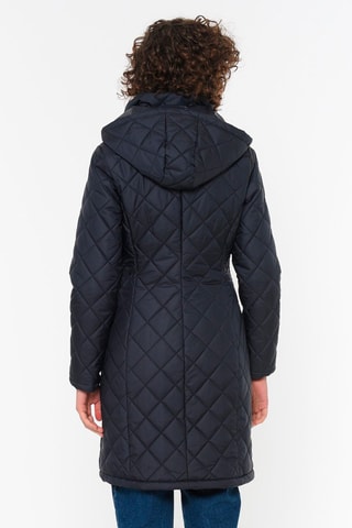 Lange Gewatteerde Jas - Blauw