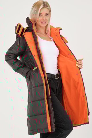 Gewatteerde Jas met Capuchon - Zwart