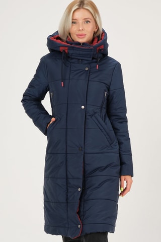 Gewatteerde Jas met Capuchon - Blauw