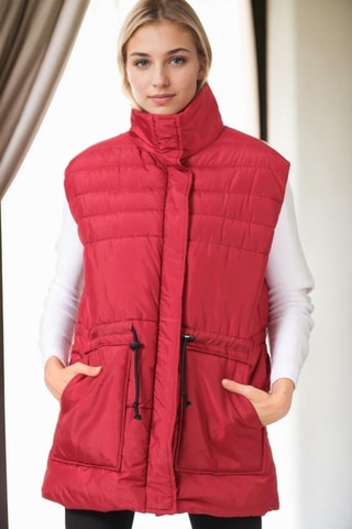 Bodywarmer - Zwart en rood