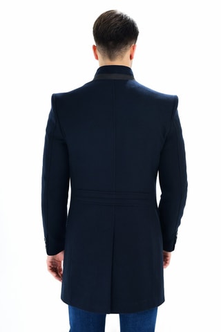 Manteau en laine - Bleu